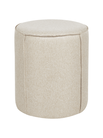 Beliani Pouf SEDONA in Beige - (W) 40 x (H) 43 x (L) 40 cm