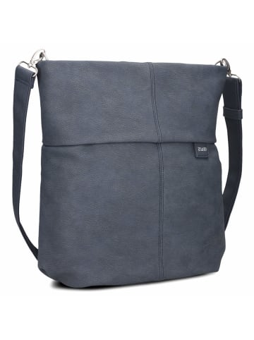 Zwei Mademoiselle M140 - Schultertasche 35 cm in nubuk-blue