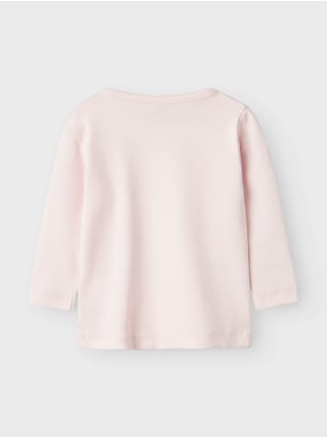 name it Baby Longsleeve für Mädchen mit Blumenprint in Rosa