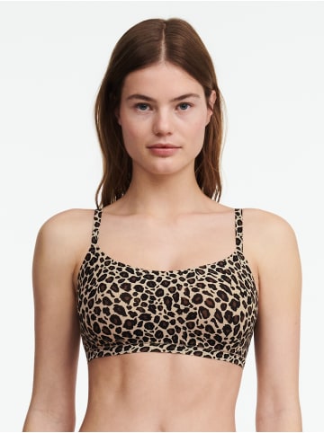 Chantelle Bustier mit Rundhalsausschnitt in Leopard Print