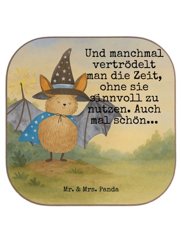 Mr. & Mrs. Panda Tischuntersetzer Fledermaus Zauberer Design mit... in Weiß