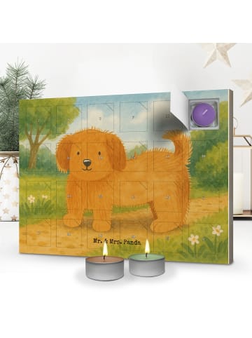 Mr. & Mrs. Panda Adventskalender Duftkerzen Hund Flauschig Desig... in Weiß