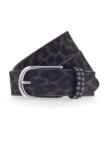 b.belt Leora Gürtel Leder in anthrazit schwarz