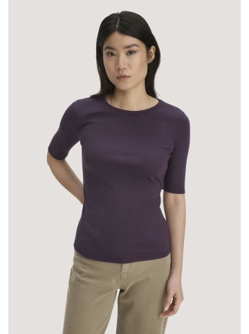 Hessnatur Softrib T-Shirt in dunkle traube
