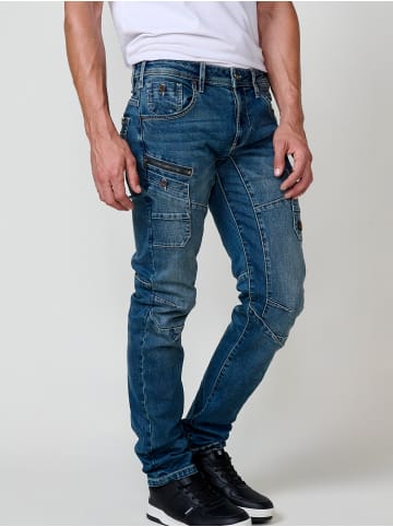 KOROSHI Regular fit workwear jeans. in blau
