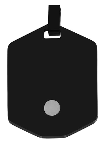 Adeliás Unisex Anhänger aus Edelstahl in schwarz