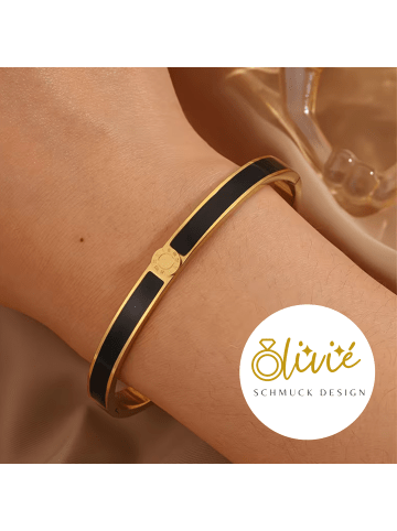 XCOAST XCOAST Armreif – Gold & Schwarze Akzente