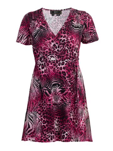 faina Minikleid Mit Animal-Print in Pink