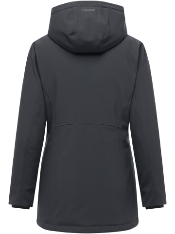 ragwear Softshellmantel Navanuti in Dark Grey