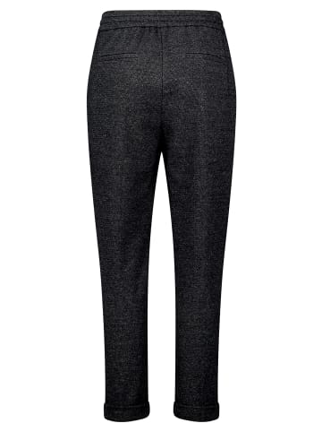 BETTY & CO Schlupfhose mit Struktur in Schwarz/Weiß