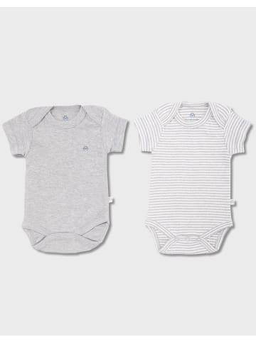 OrganicEra Baby Langarmbody in Grey Melange