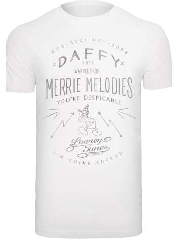 F4NT4STIC T-Shirt Looney Tunes Daffy Duck Vintage in weiß