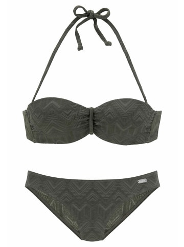 Buffalo Buffalo Bügel-Bandeau-Bikini in oliv