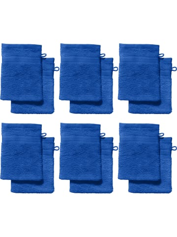 REDBEST Frottier Waschhandschuh 12er-Pack Chicago in royalblau