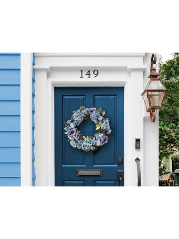 Beliani Kranz GALDAR in Blau/Lila/Braun - (W) 50 x (H) 50 x (L) 12 cm