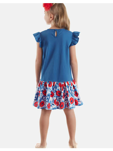 Denokids Kleid Cute Bunny in BLAU