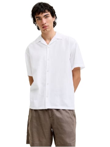 Jack & Jones Hemd JJESUMMER LINEN BLEND RESORT in Weiß