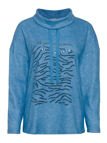 Gina Laura Sweatshirt in himmelblau