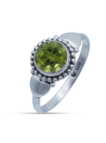 mantraroma 925er Silber - Ringe mit Peridot facettiert