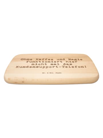 Mr. & Mrs. Panda Holz Frühstücksbrettchen Spruch Kundensupport M... in Transparent