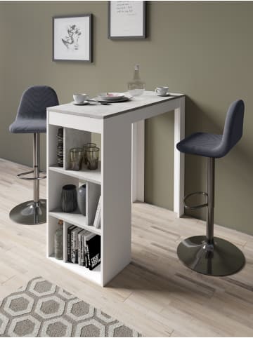 byLiving 2er-Set: Barstuhl Casino in Anthrazit - 41 (B) x 52,5 (L) x 88,5-110 (H) cm