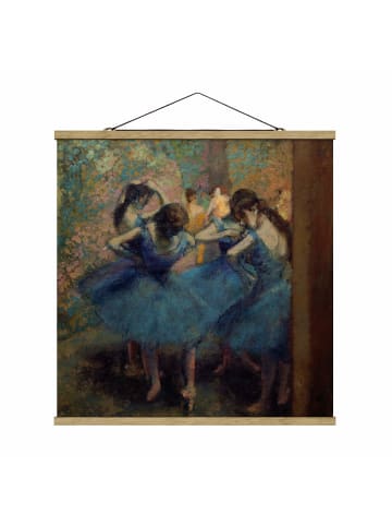 WALLART Stoffbild - Edgar Degas - Blaue Tänzerinnen in Blau