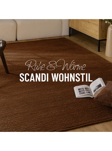 Wecon Home Wollteppich Castello ONE in braun