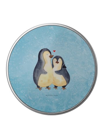 Mr. & Mrs. Panda Dose Pinguin umarmen ohne Spruch in Eisblau