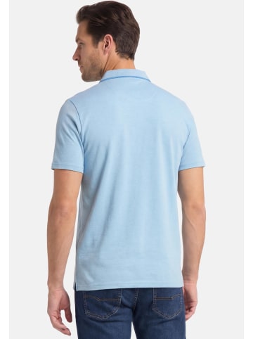 Redmond Poloshirt Basic in Weiß / hellblau