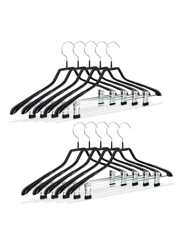 relaxdays 20x Klammerbügel in Schwarz