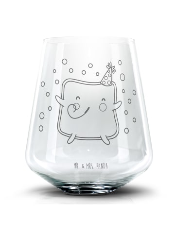 Mr. & Mrs. Panda Whiskyglas Toast Party ohne Spruch in Transparent