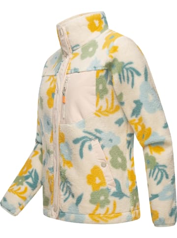 ragwear Plüschjacke Appopis Print in Beige