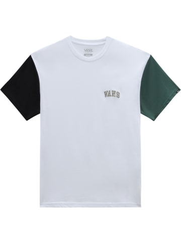 Vans T-Shirt "Colorblock Varsity Ss Tee" in Weiß