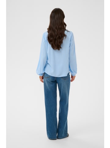Kaffe Langarm-Bluse KAninna Regular fit in Powder Blue