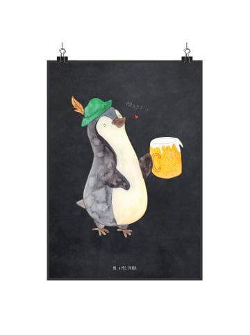 Mr. & Mrs. Panda wanddeko Pinguin Bier ohne Spruch in Kreidetafel