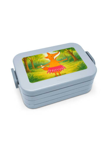 Mr. & Mrs. Panda Bentobox Fuchs Ballerina Design ohne Spruch in Blau Pastell