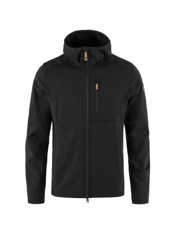 FJÄLLRÄVEN Fleecejacke Keb Hoodie in Schwarz