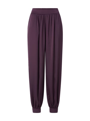 Rich & Royal Satin Bazar Pants in Mulberry