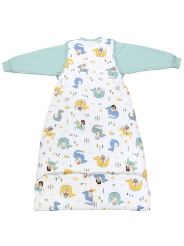 Schlummersack Babyschlafsack, 1.0 TOG in Weiß-Blau