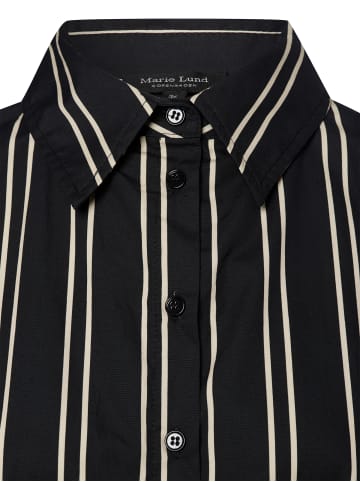 Marie Lund Bluse in schwarz beige