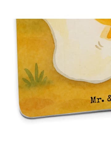 Mr. & Mrs. Panda Tischuntersetzer Spiegelei Ei Design ohne Spruch in Weiß