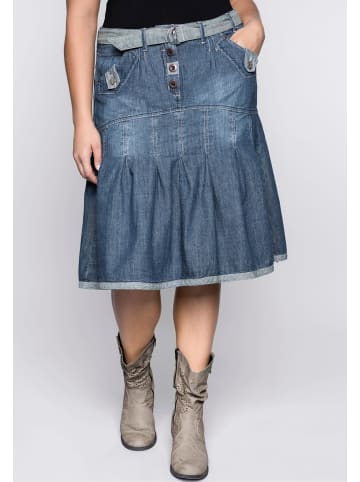 sheego by Joe Browns Jeansrock in blue denim
