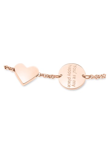 LIEBESKIND BERLIN Armband You're my happy place in roségold