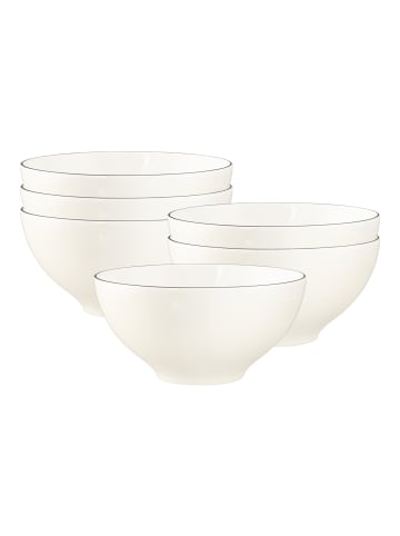 Seltmann Weiden 6er Set Müslischalen Savona Fine Diamond in Creme ø 15,7 cm in creme
