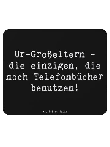 Mr. & Mrs. Panda Mauspad Ur-Großeltern Liebe mit Spruch in Schwarz