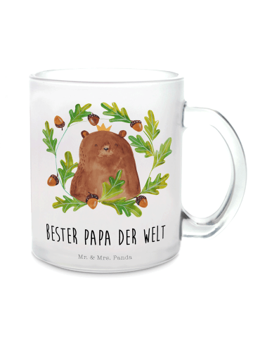 Mr. & Mrs. Panda Haferl Bär König mit Spruch in Transparent