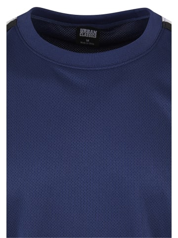 Urban Classics Urban Classics Herren Oversized Stripes Mesh Tee in darkblue