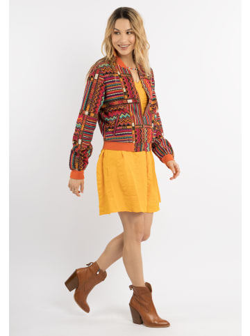 IZIA Damen Blouson in Orange Mehrfarbig