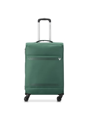 Roncato Jazz 4.0 4 Rollen Trolley M 65 cm mit Dehnfalte in smaragd