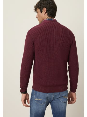 Man's World Strickjacke in bordeaux melange